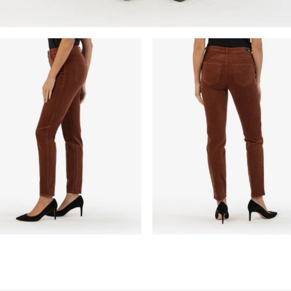 Kut from the Kloth Diana Corduroy Relaxed Fit Skinny Size 2 - Picture 1 of 12